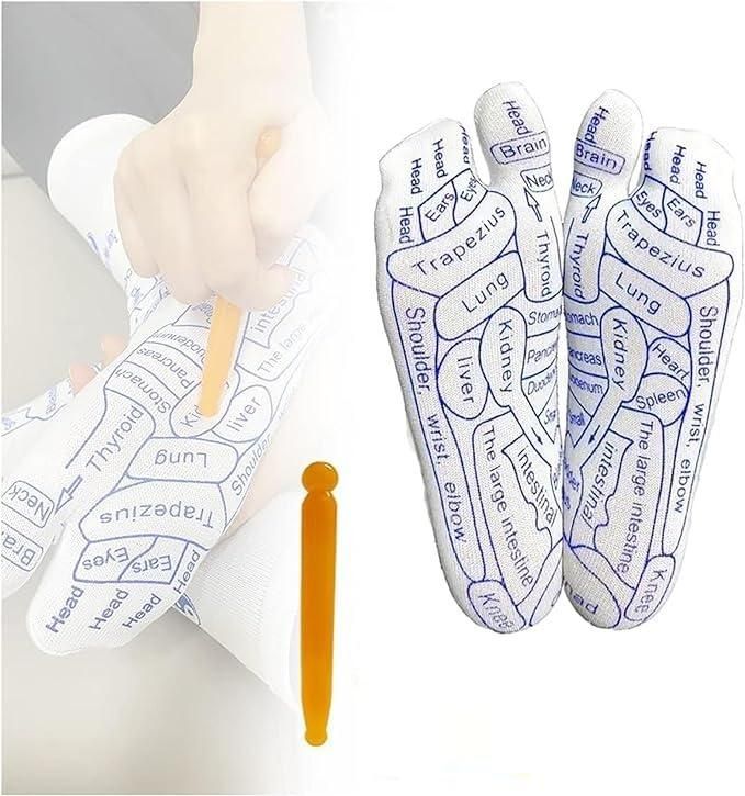 Acupressure Reflexology Socks - Get FREE Massage Stick