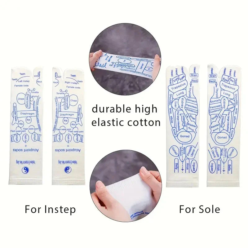 Reflexology Foot Massage Socks - Get  FREE Massage Stick