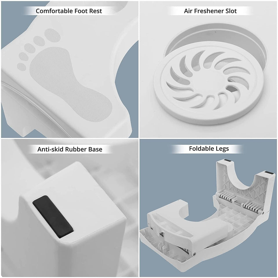INNOVATIVE ANTICONSTIPATION POTTY STOOL - FOR PERFECT TOILET POSTURE