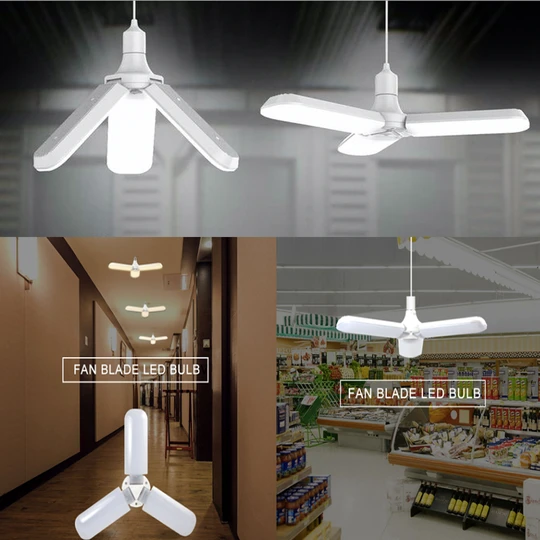 Fan Shaped Foldable LED Light -  REDUCE ELECTRICITY BILL BY 80%